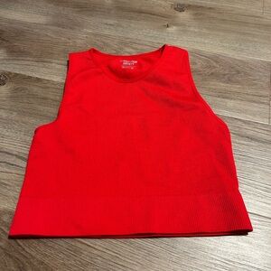 Red Charlotte Russe activewear tank